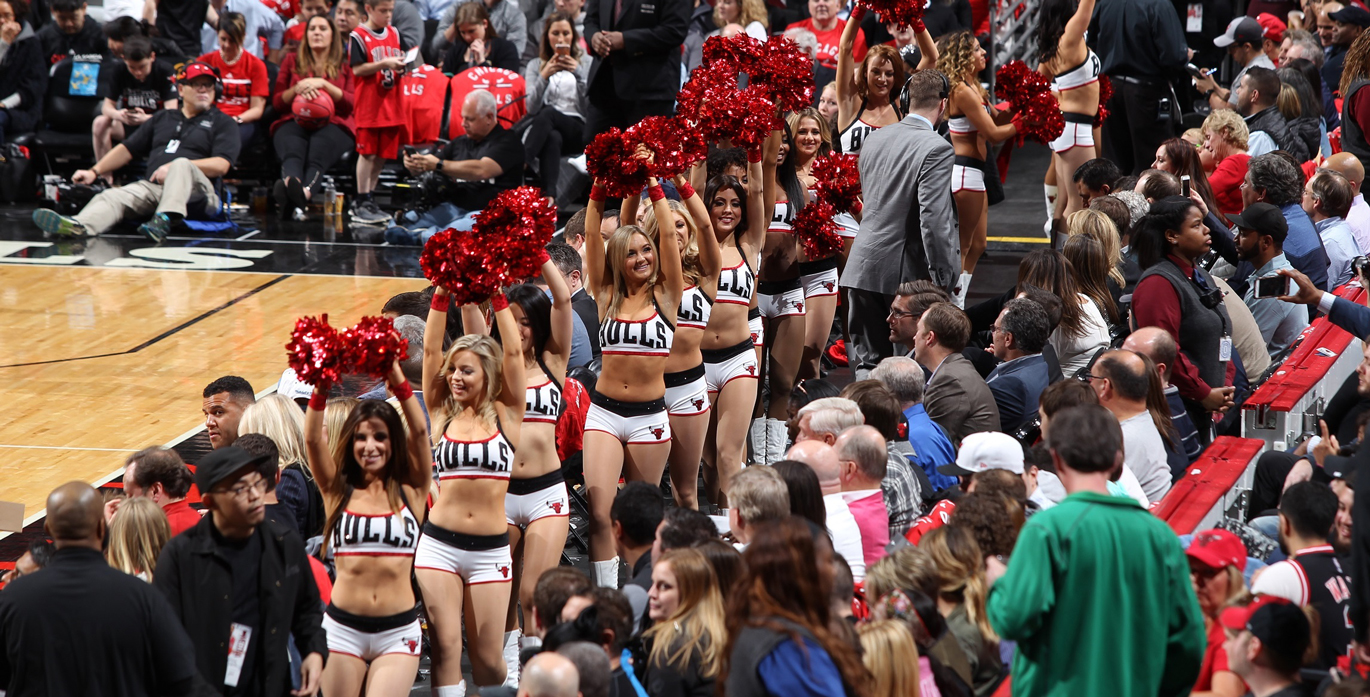 Luvabulls cheering in the crowd