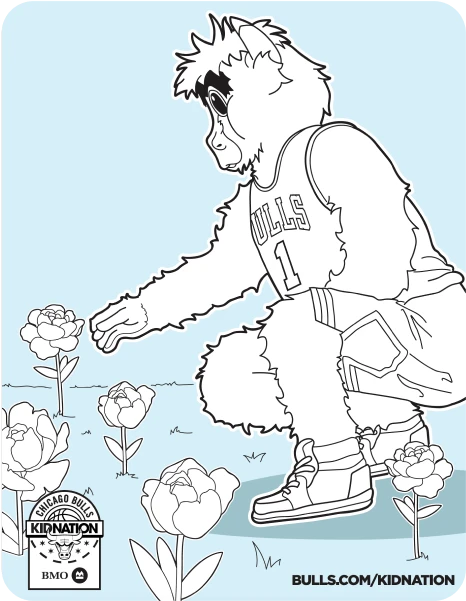 Benny Flowers Coloring Page